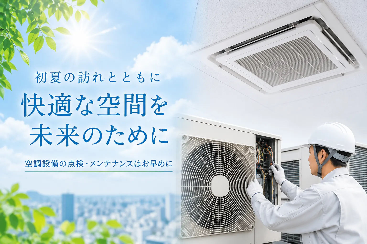初夏の訪れとともに ― 昨日今日の真夏日で感じる空調設備の大切さ ―／東亜冷熱株式会社 川越市 求人